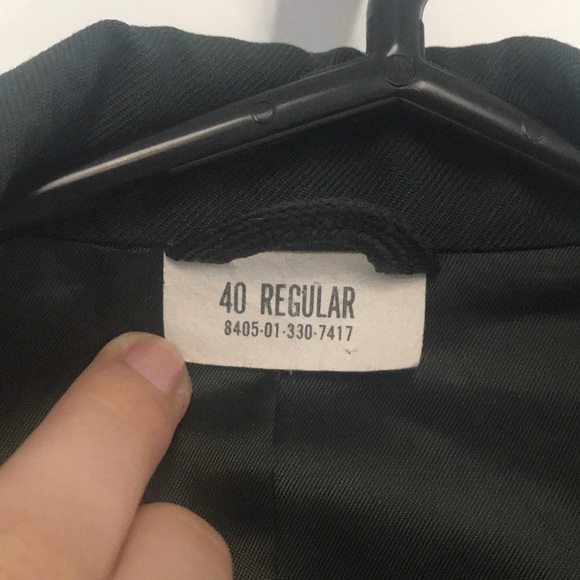 Oversized Authentic Military Blazer Dress - Picture 7 of 7